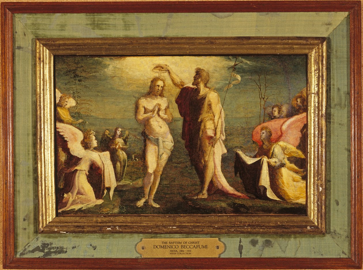 Beccafumi - Chrzest Chrystusa, 1528 r. autorstwa Domenico Beccafumi