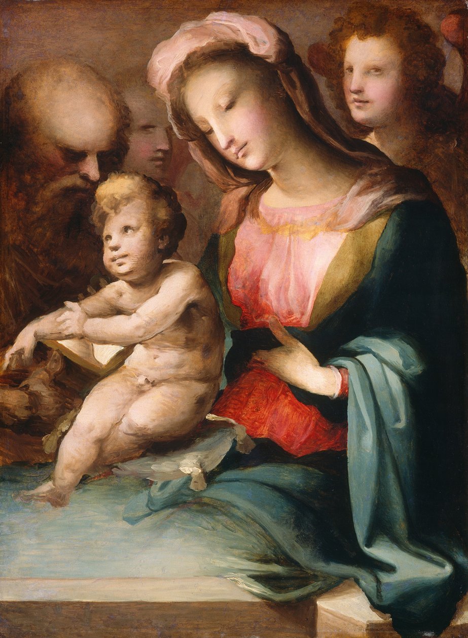 Święta Rodzina z Aniołami, ok. godz. 15451550. autorstwa Domenico Beccafumi