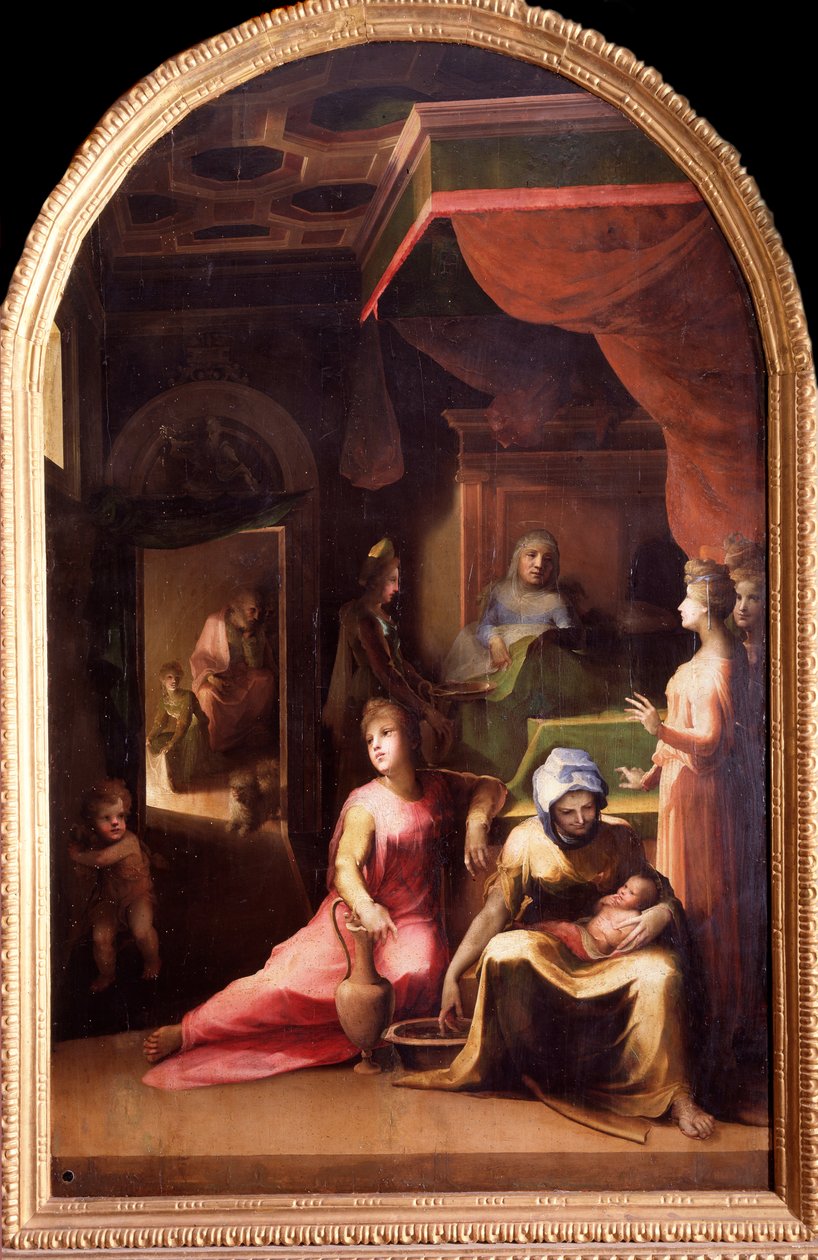 Narodziny dziewicy (malarstwo, ok. 1540-1543) autorstwa Domenico Beccafumi