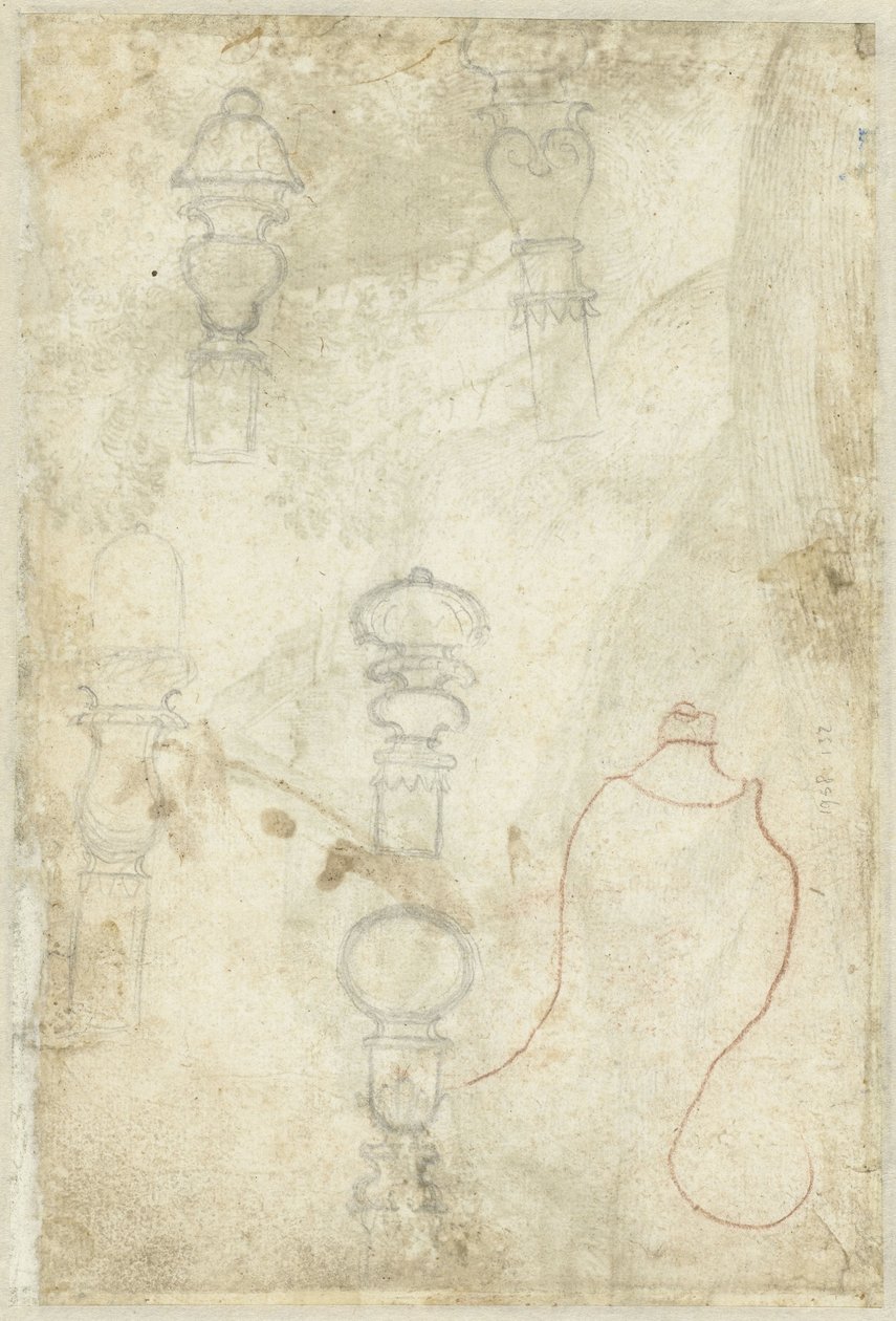 Szkice guzików autorstwa Domenico Campagnola (possibly)
