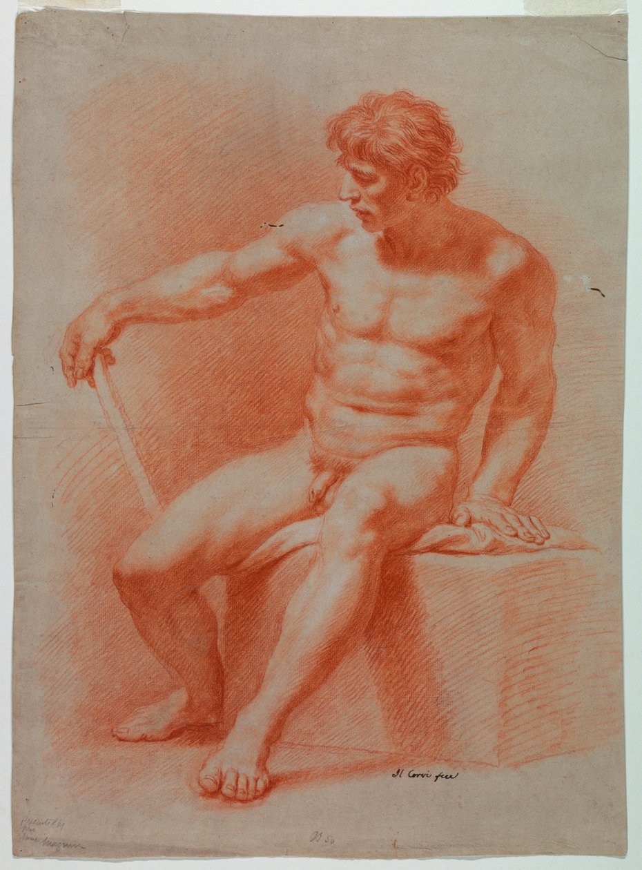 Rysunek, Akt autorstwa Domenico Corvi