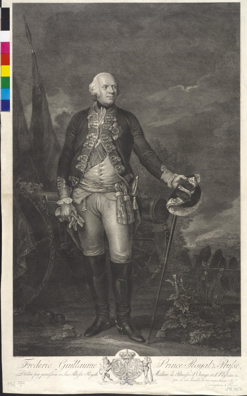 Król Prus Fryderyk Wilhelm II autorstwa Domenico Cunego