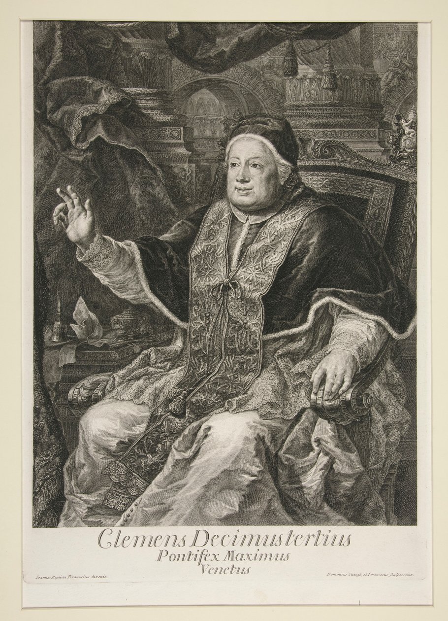 Papież Klemens XIII autorstwa Domenico Cunego