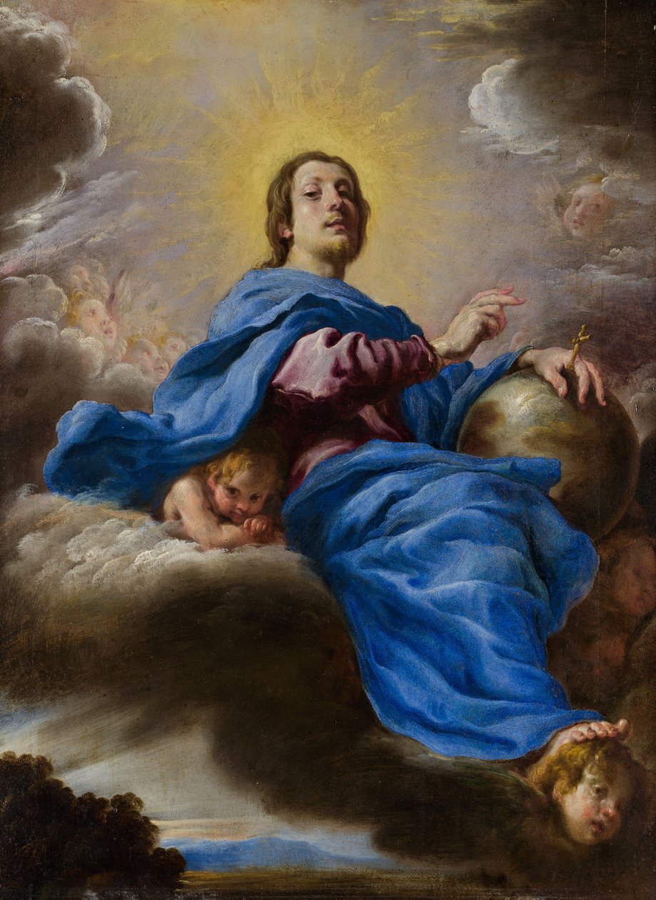 Salvator Mundi, ca. 1622-23. autorstwa Domenico Fetti or Feti