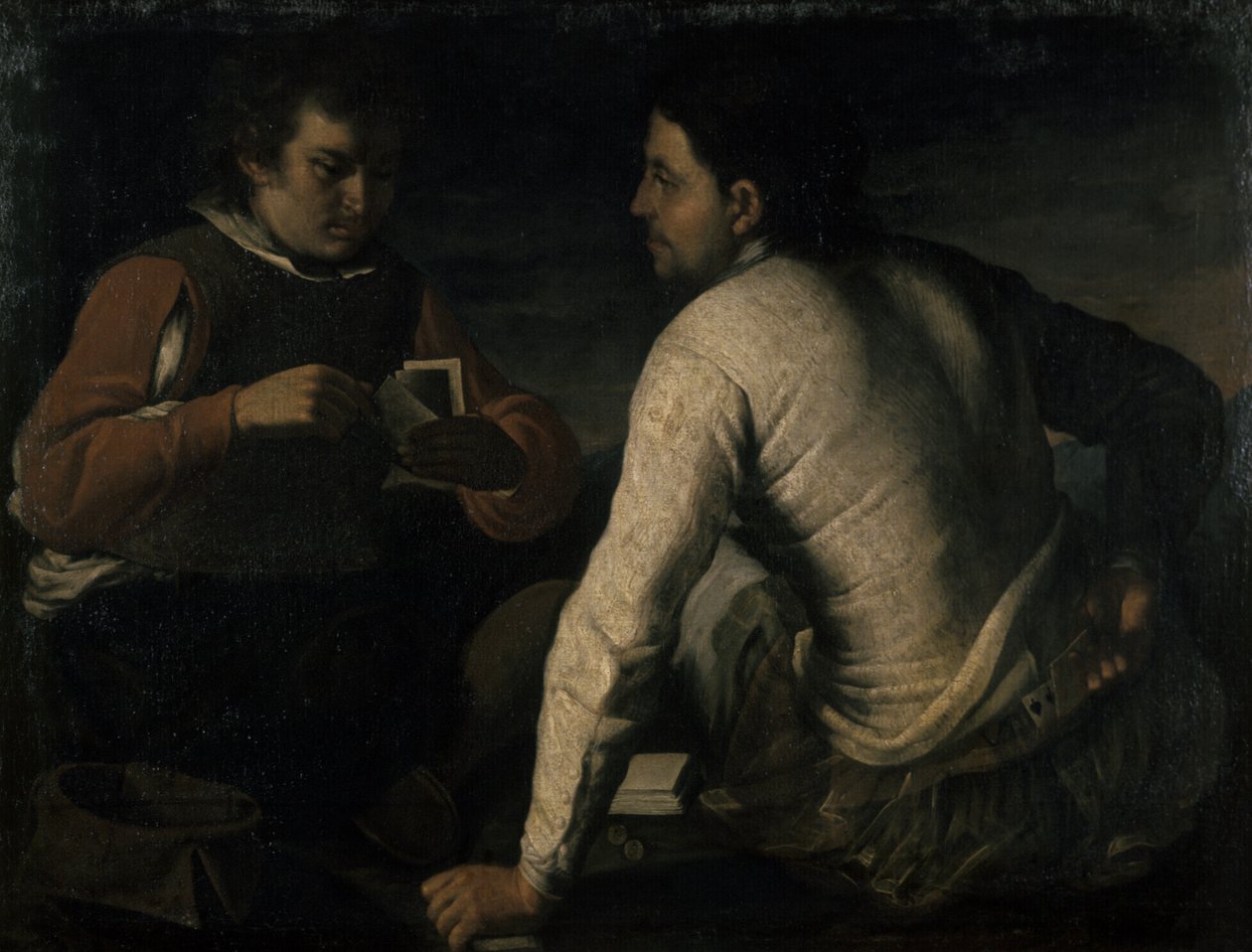 Hazardziści, przed 1665 autorstwa Domenico Gargiulo