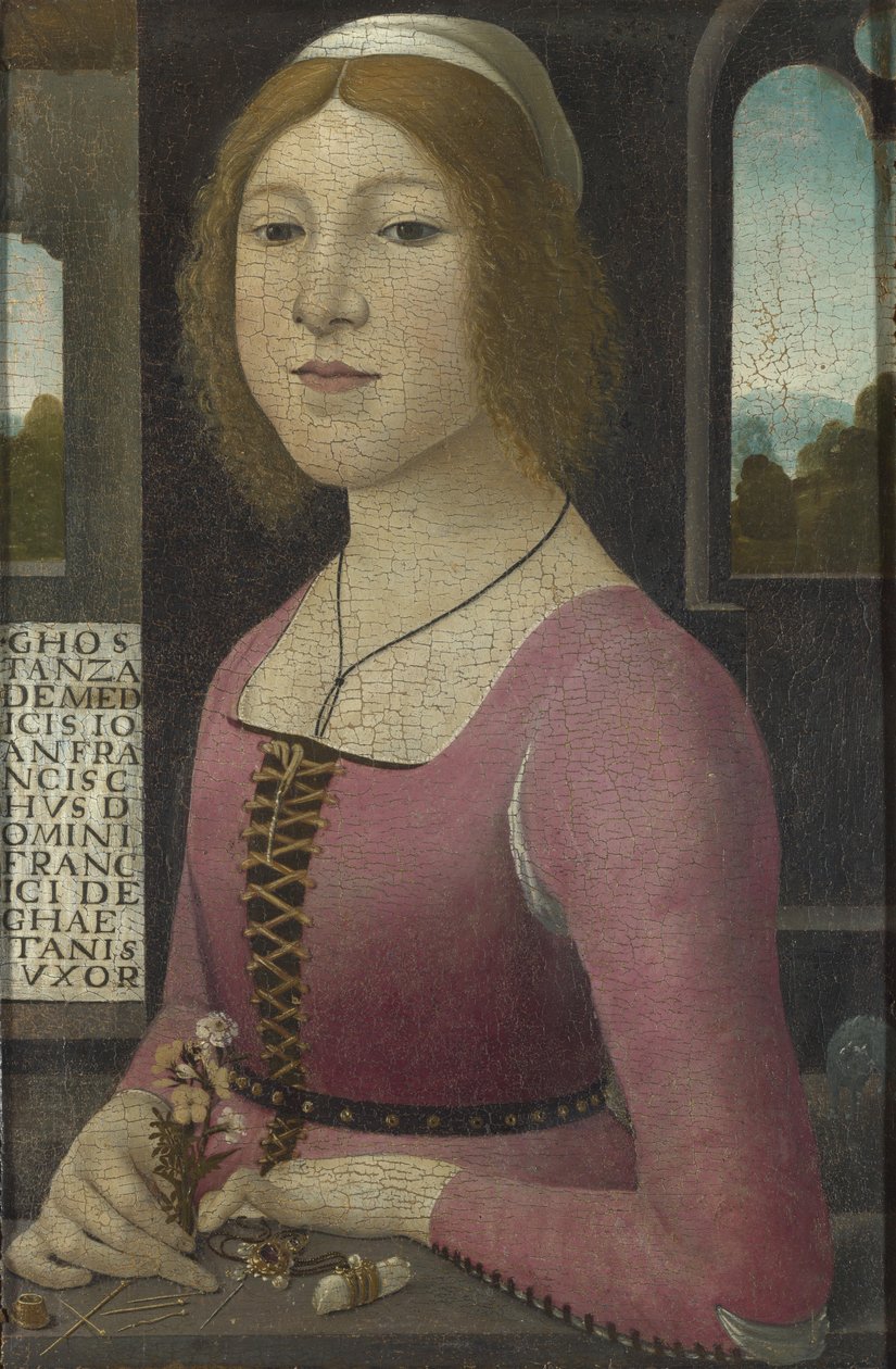 Costanza Caetani, ok. 1485 autorstwa Domenico, Ghirlandaio