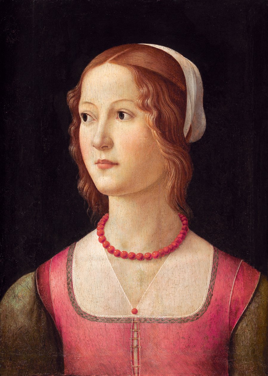 Portret młodej kobiety autorstwa Domenico Ghirlandaio
