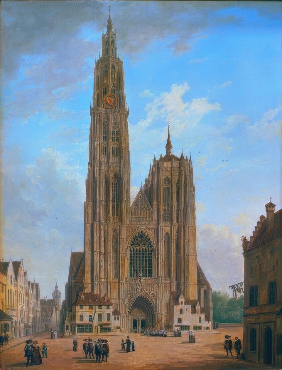 Katedra w Antwerpii autorstwa Domenico II Quaglio