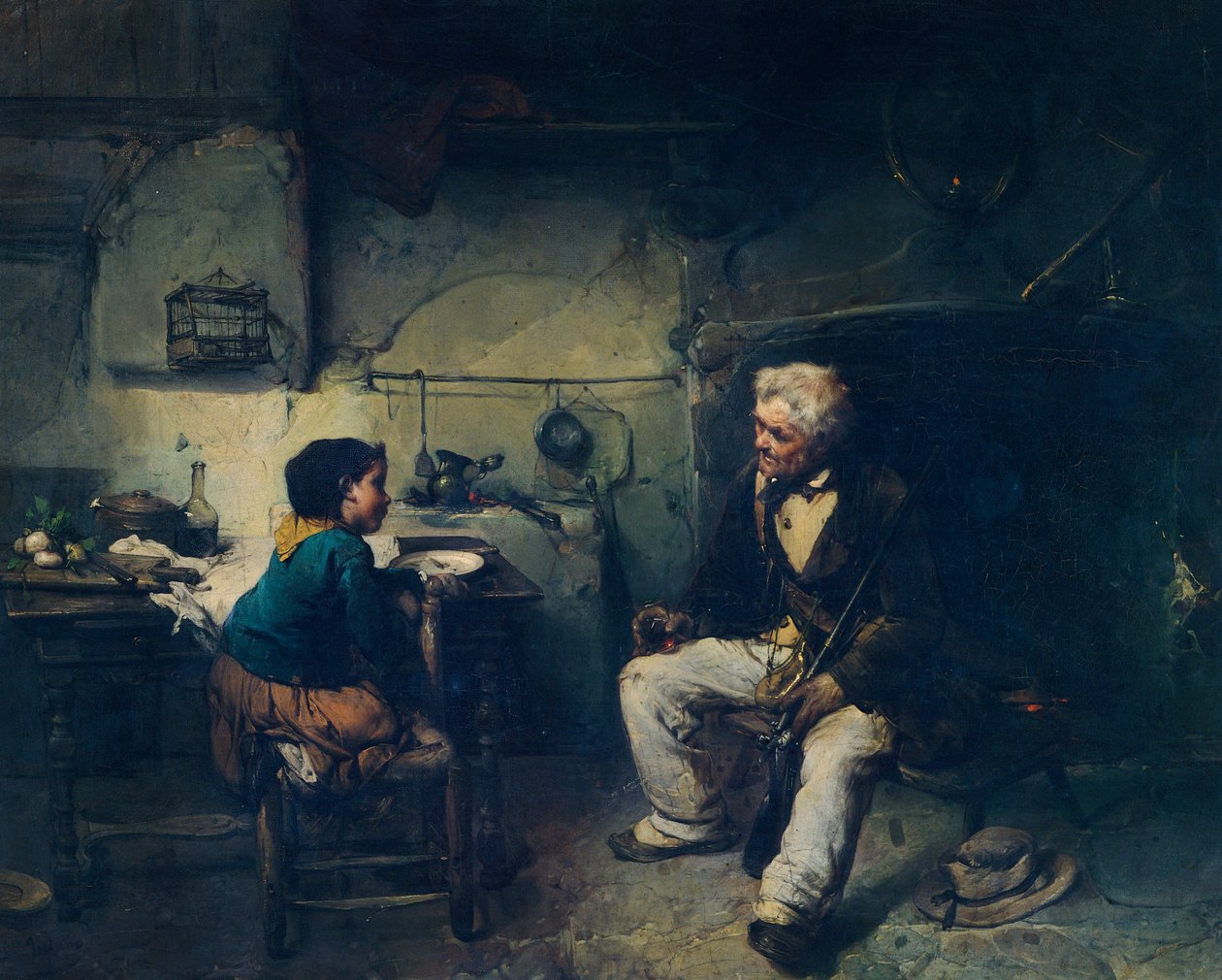 Łowca — Domenico Induno autorstwa Domenico Induno