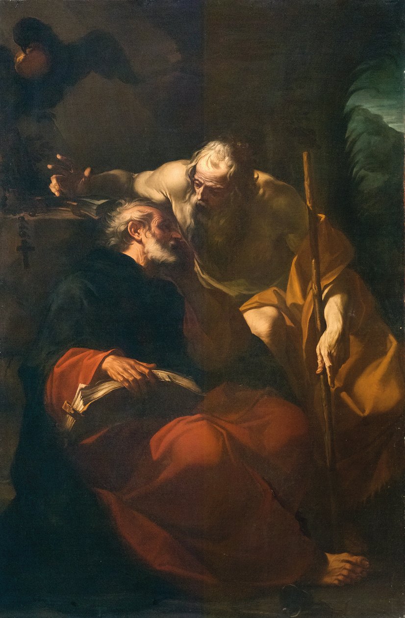 Św. Benedykt i pustelnik autorstwa Domenico Maria Viani