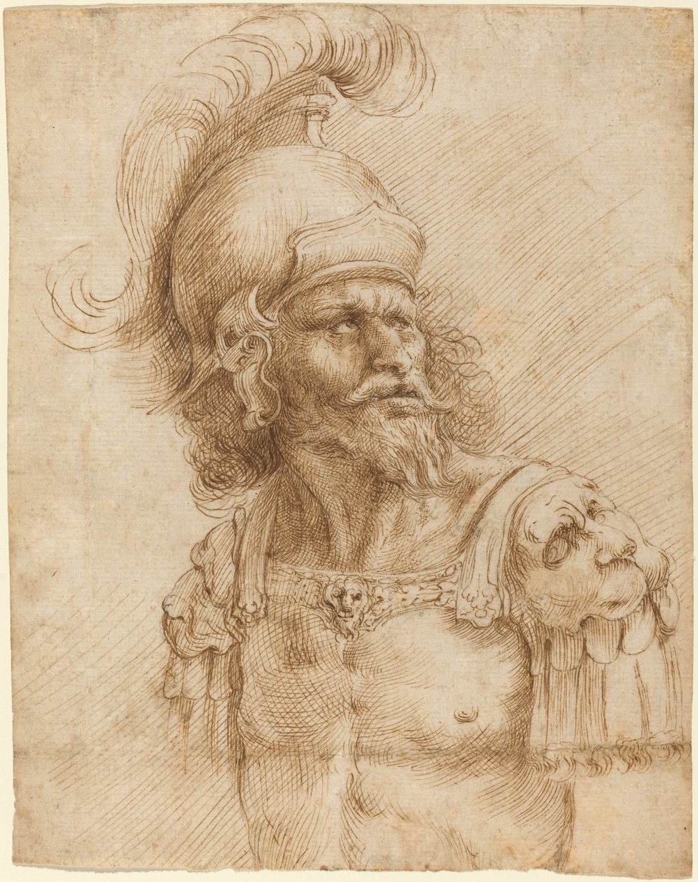Żołnierz w hełmie autorstwa Domenico Peruzzini