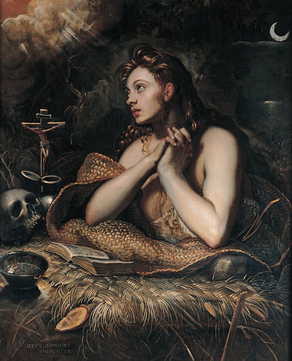 Magdalena pokutująca, ok. 1600 r. autorstwa Domenico Robusti Tintoretto