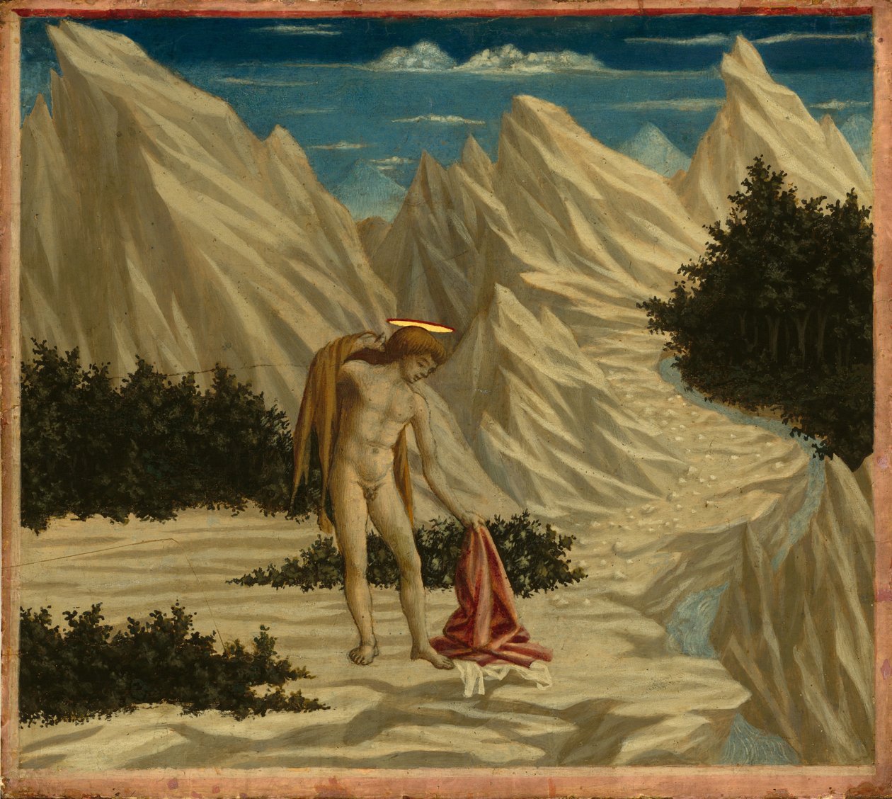 Św. Jan na pustyni, ok. 1930 14451450. autorstwa Domenico Veneziano