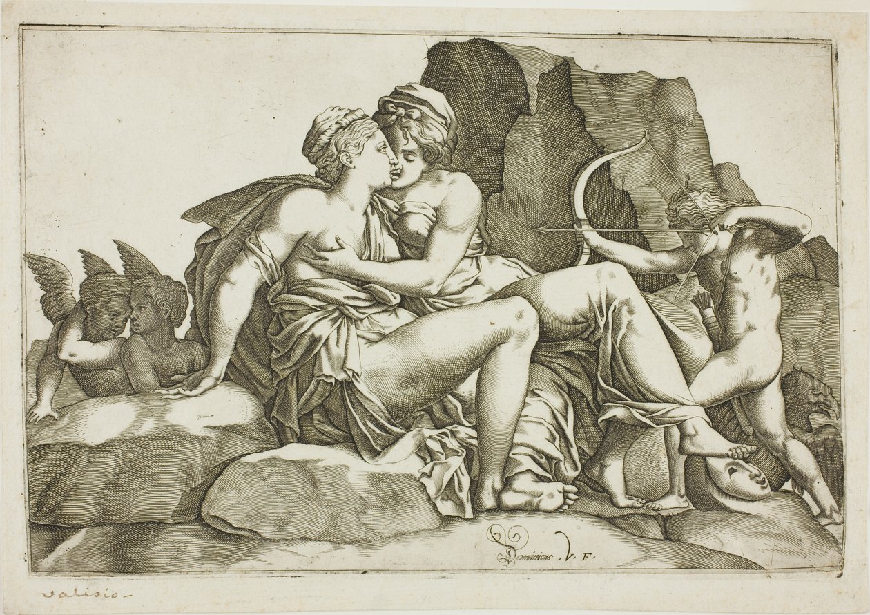 Jowisz i Callisto autorstwa Domenico Vito