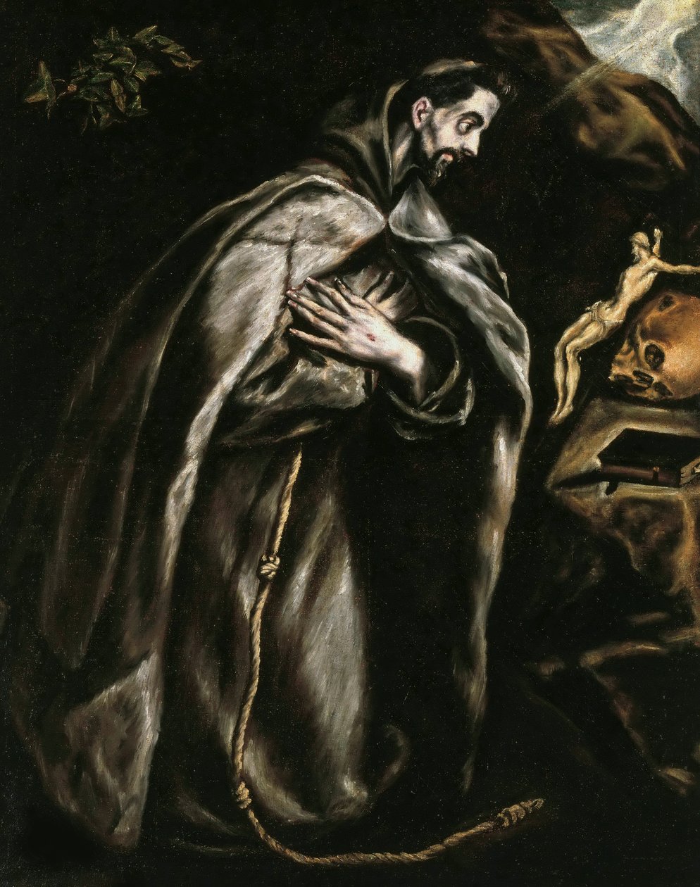 Modlitwa św. Franciszka, ok. 1595. autorstwa Dominico El Greco