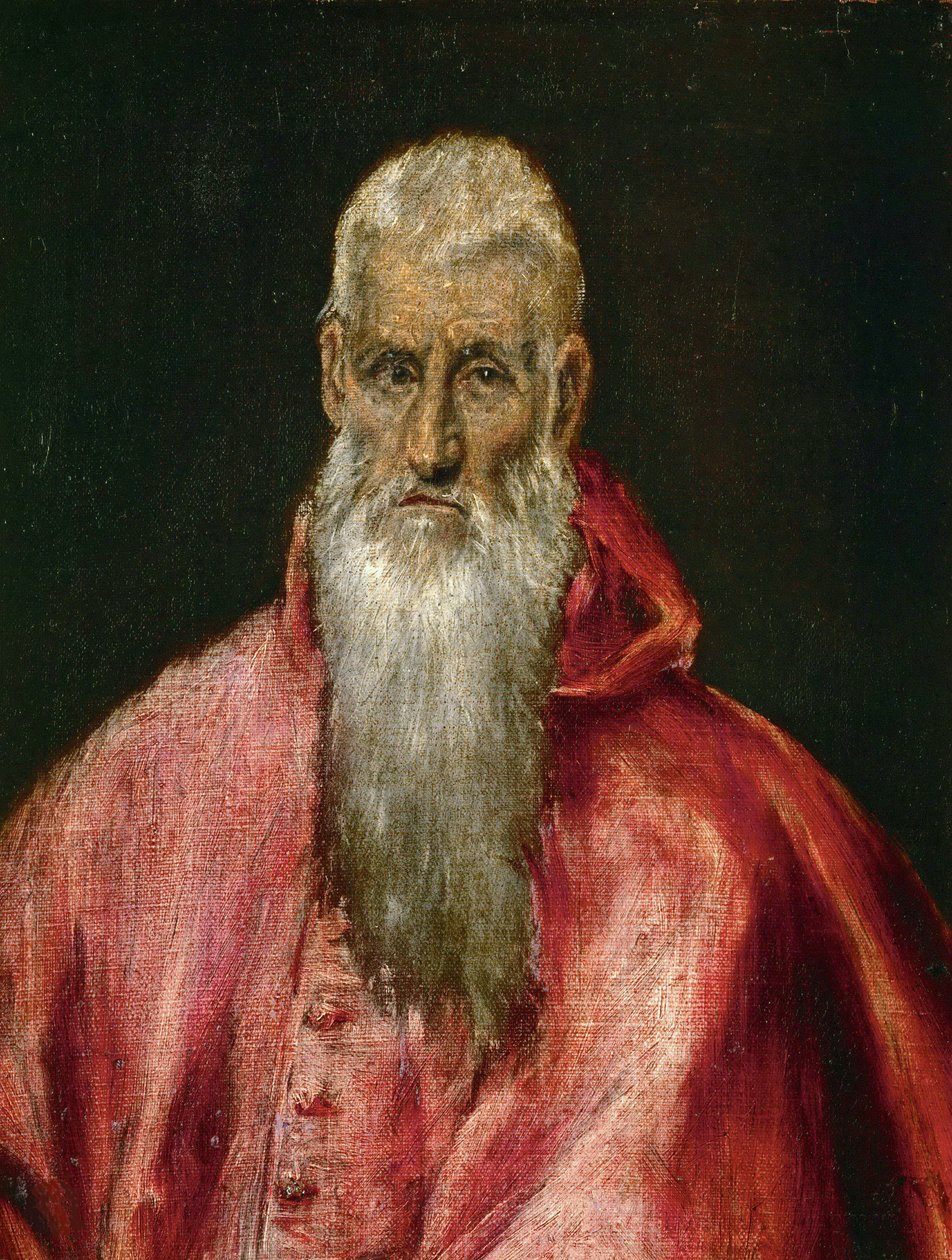 Św. Hieronim jako kardynał, ok. 1600-1610. autorstwa Dominico El Greco