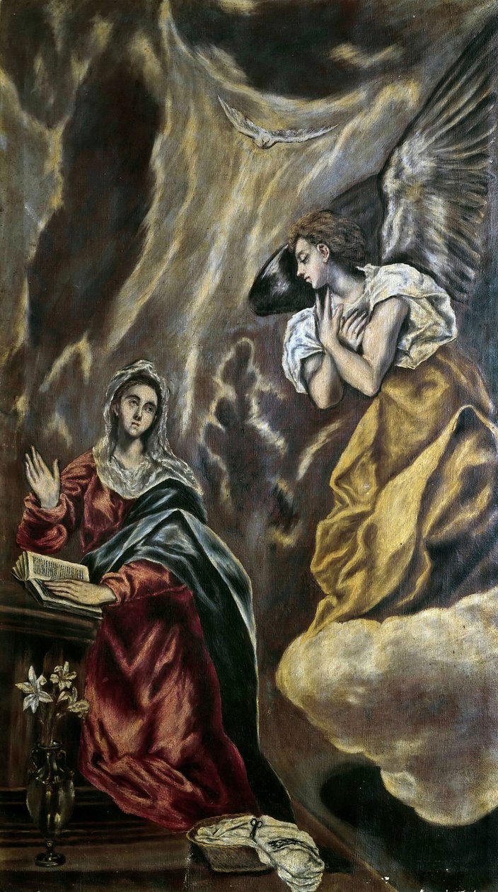 Zwiastowanie, c. 1610. autorstwa Dominico El Greco