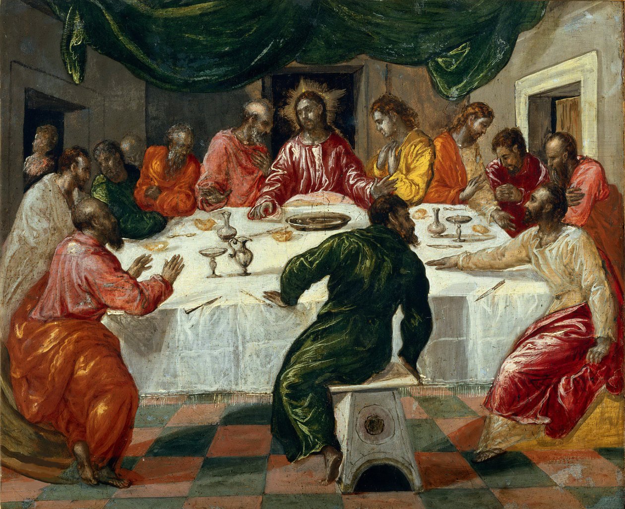 Ostatnia Wieczerza, 1568. autorstwa Dominico El Greco