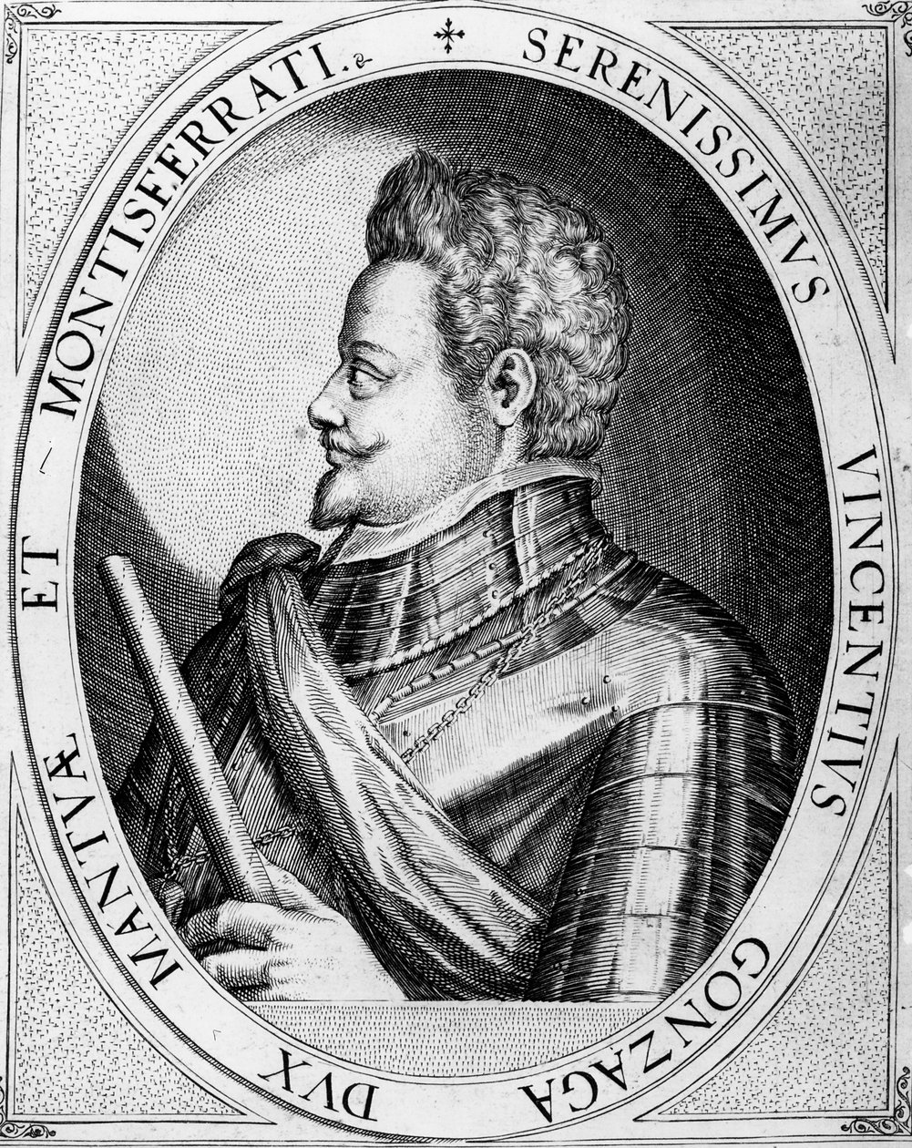 Vincenzo Gonzaga, książę Mantui, 1597 autorstwa Dominicus or Custodis Custos
