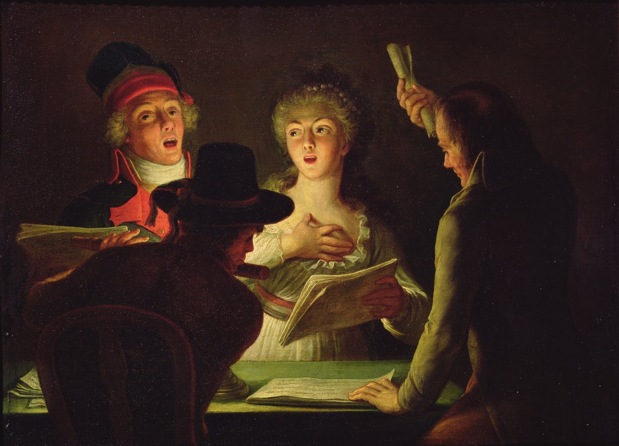 Marsylianka albo Patriotyczni Śpiewacy, 1794 autorstwa Dominique Doncre