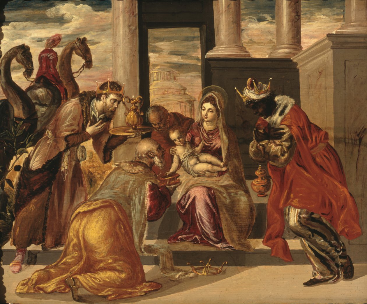 Adoracja Trzech Króli autorstwa El Greco