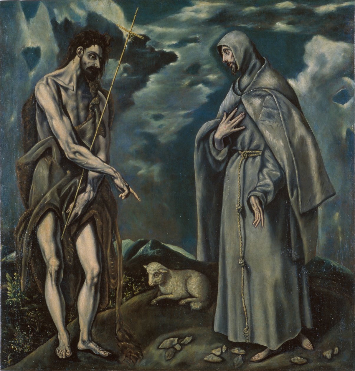 Św. Jan Chrzciciel i św. Franciszek z Asyżu autorstwa El Greco
