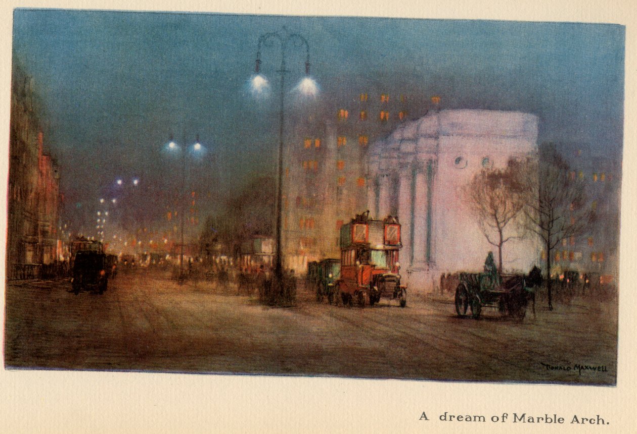 A Dream of Marble Arch, z „Nowych świateł Londynu”, opublikowana w 1926 r. autorstwa Donald Maxwell
