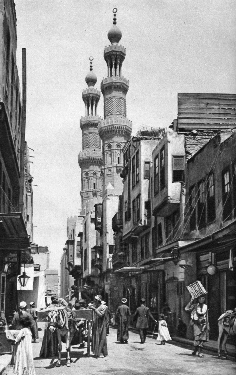 Meczet Sułtana al-Muayyada, Kair, Egipt, ok. 1922 r. autorstwa Donald McLeish