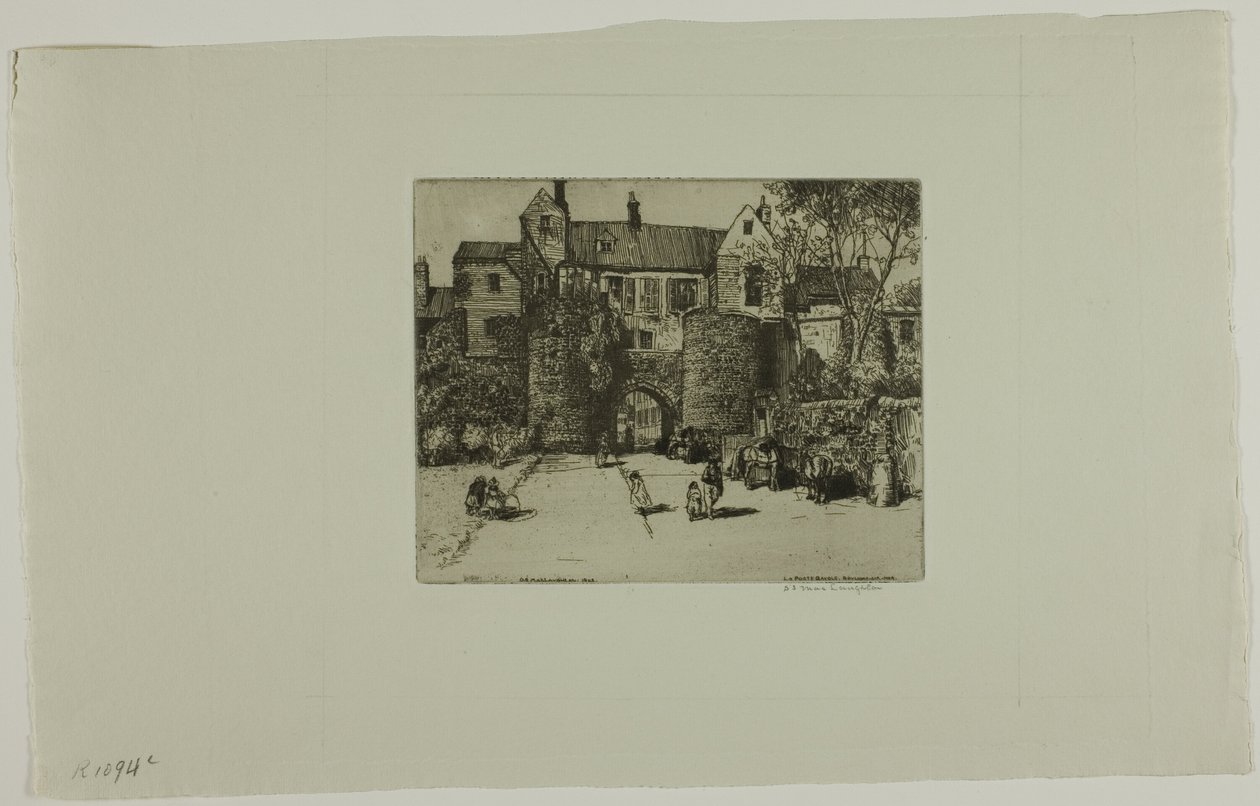 La Porte Gayole, Boulogne-sur-Mer autorstwa Donald Shaw MacLaughlan