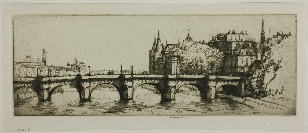 Pont Neuf, Paryż autorstwa Donald Shaw MacLaughlan