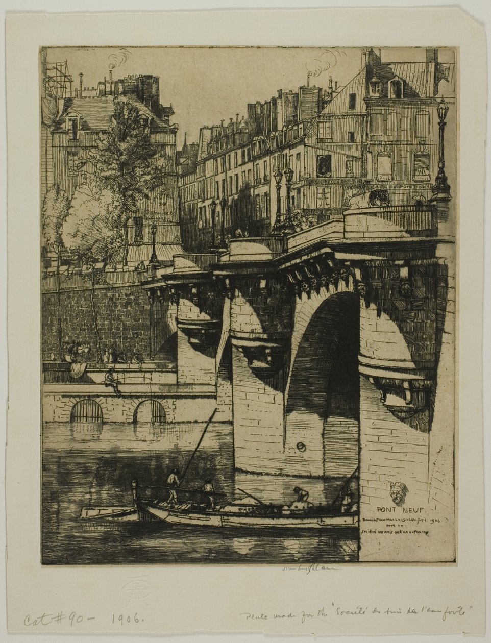 Pont Neuf, Paryż autorstwa Donald Shaw MacLaughlan