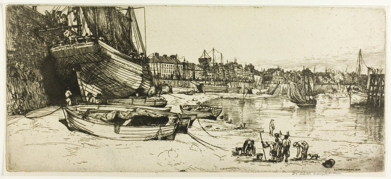 Port Boulogne-sur-Mer autorstwa Donald Shaw MacLaughlan