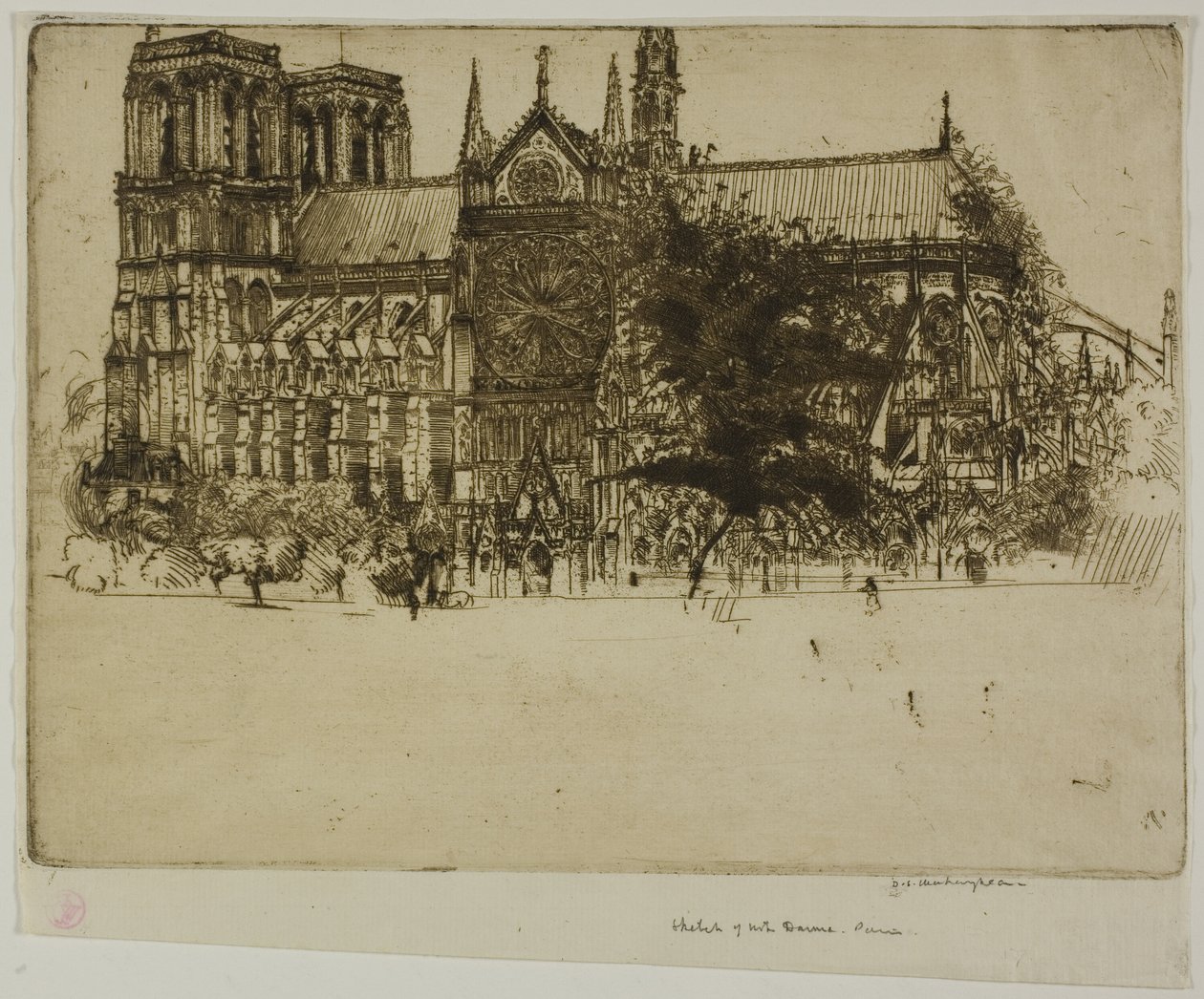 Notre-Dame, Paryż autorstwa Donald Shaw MacLaughlan