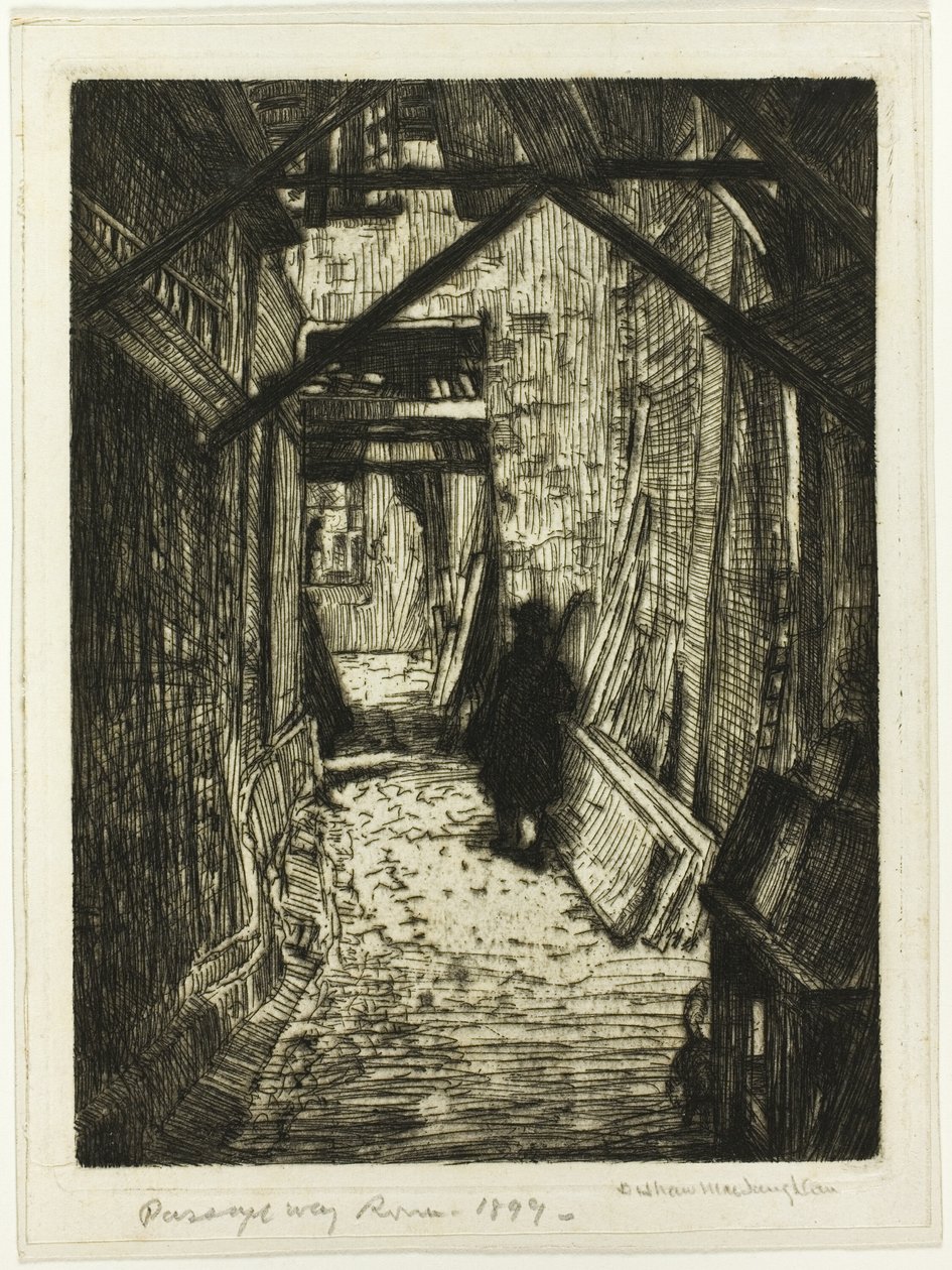 Przejście, Rouen autorstwa Donald Shaw MacLaughlan