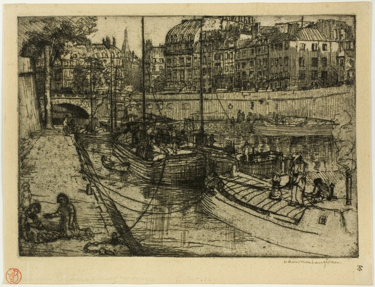 Quai des Grands Augustins autorstwa Donald Shaw MacLaughlan