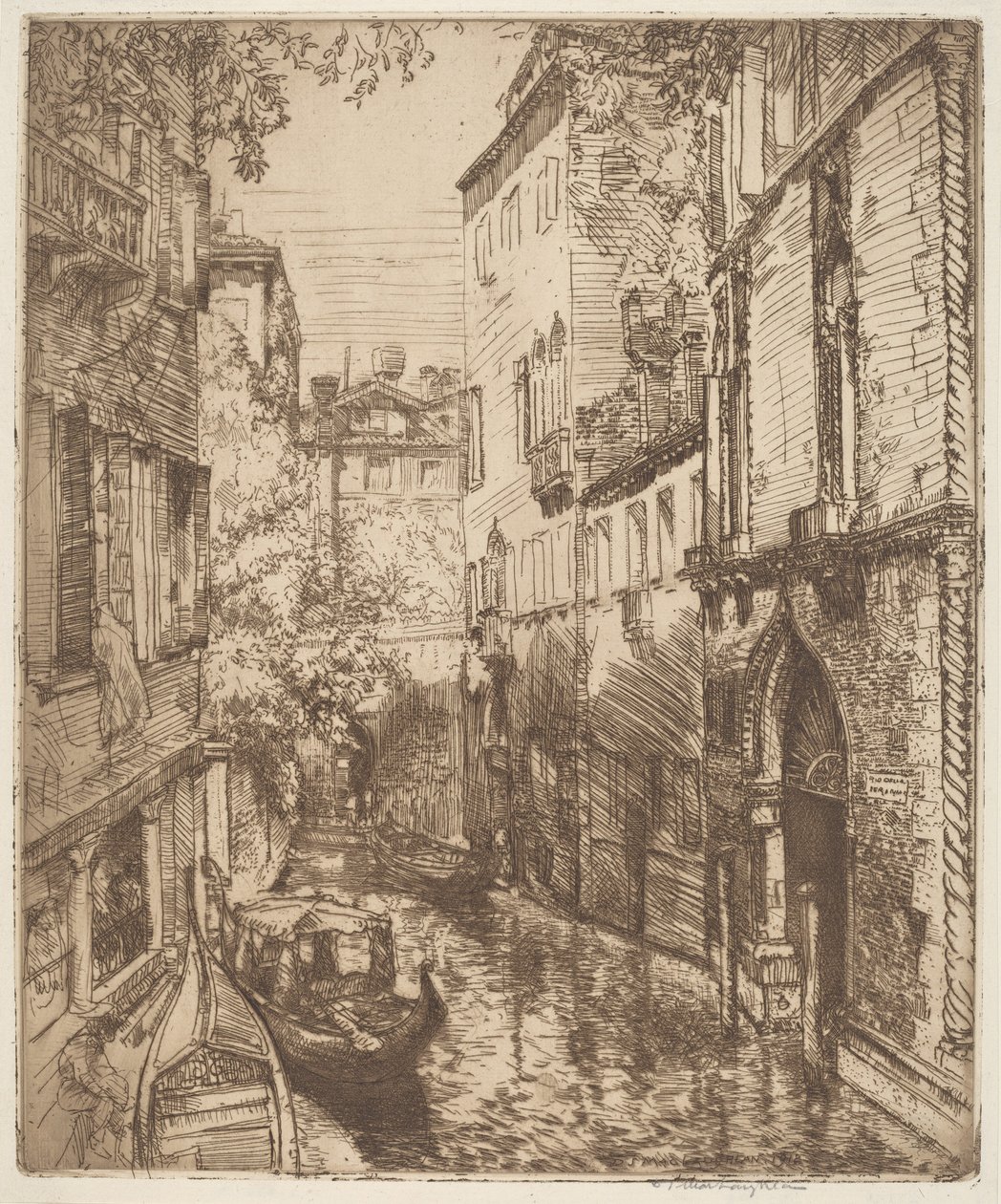 Rio delle Verona, Wenecja autorstwa Donald Shaw MacLaughlan