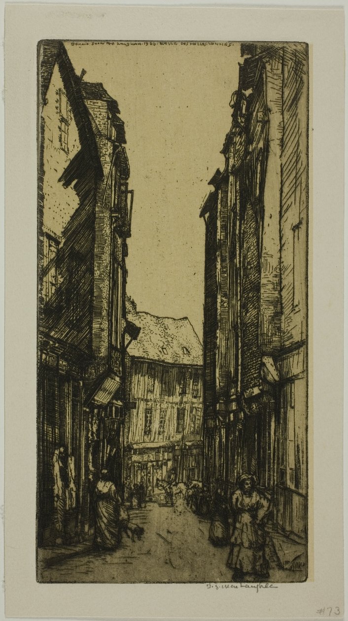 Rue des Halles, Vannes, Bretania autorstwa Donald Shaw MacLaughlan