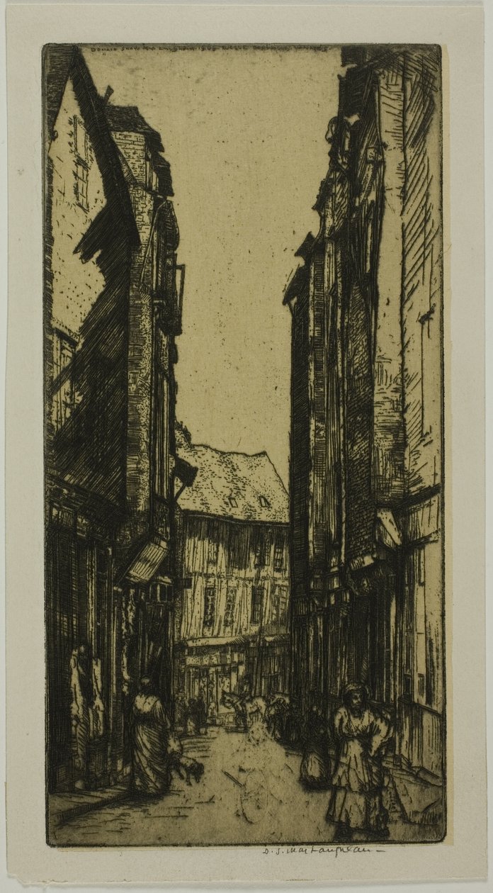 Rue des Halles, Vannes, Bretania autorstwa Donald Shaw MacLaughlan