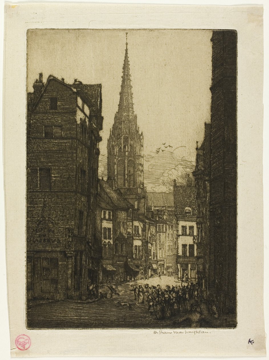 Rue du Chasseur, Rouen autorstwa Donald Shaw MacLaughlan