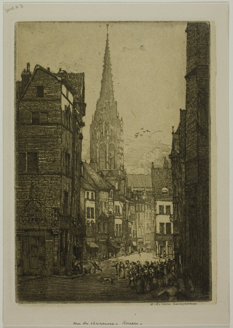 Rue du Chasseur, Rouen autorstwa Donald Shaw MacLaughlan