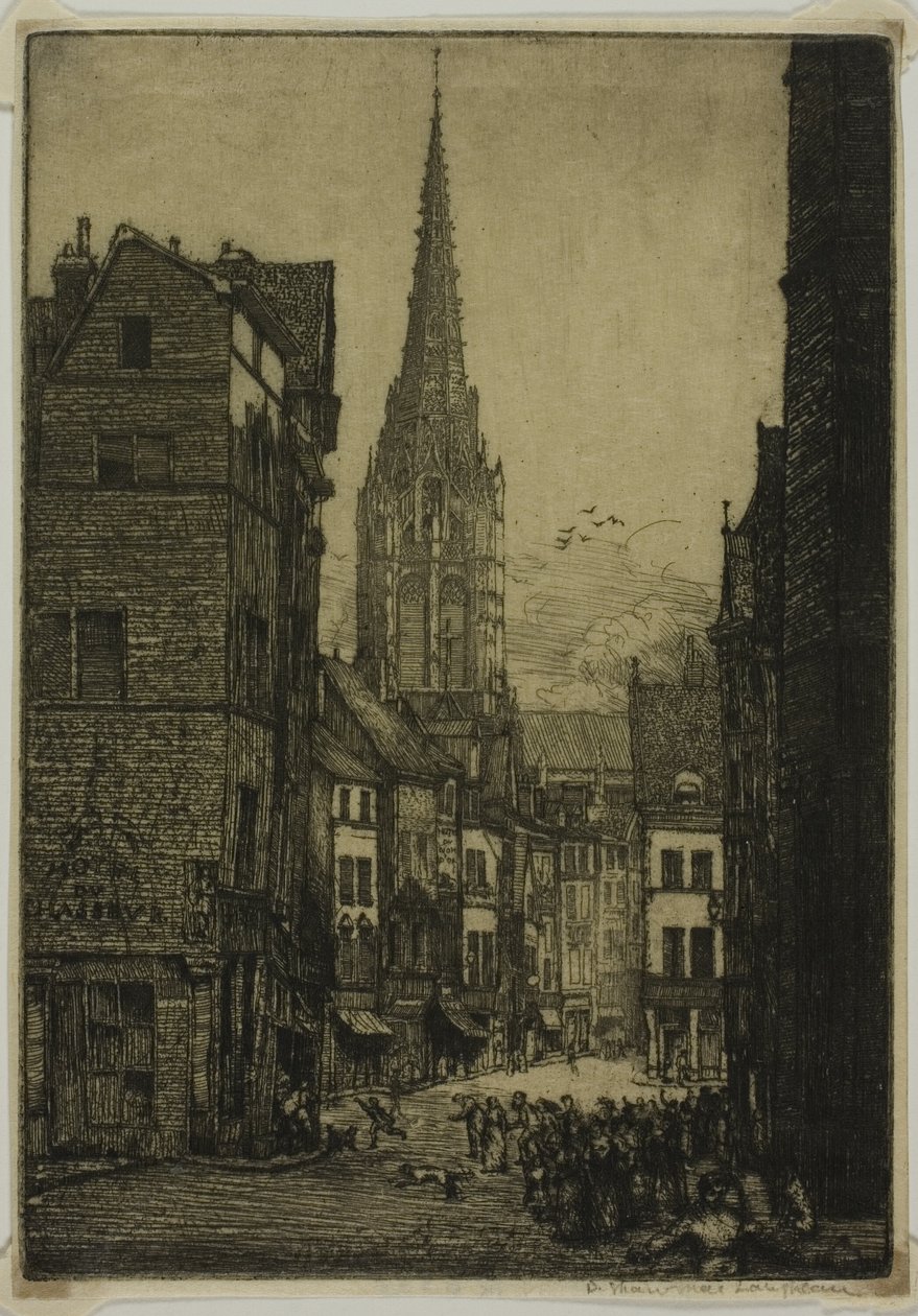 Rue du Chasseur, Rouen autorstwa Donald Shaw MacLaughlan