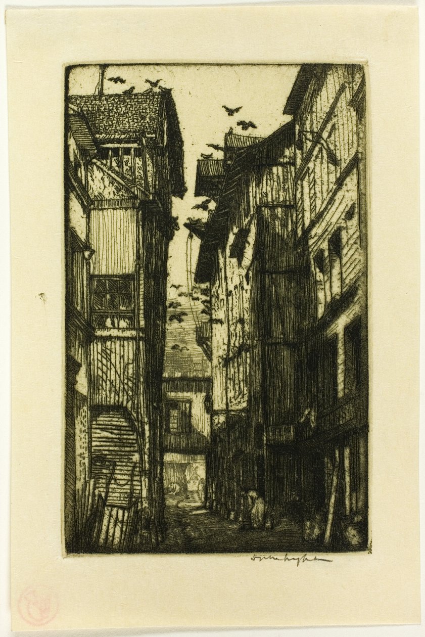 Aleja Gołębi, Rouen autorstwa Donald Shaw MacLaughlan