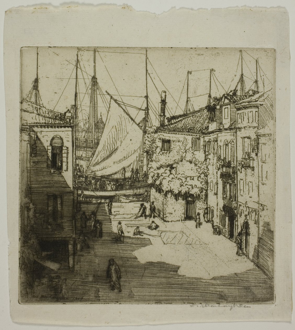 Sail Yard, Wenecja autorstwa Donald Shaw MacLaughlan