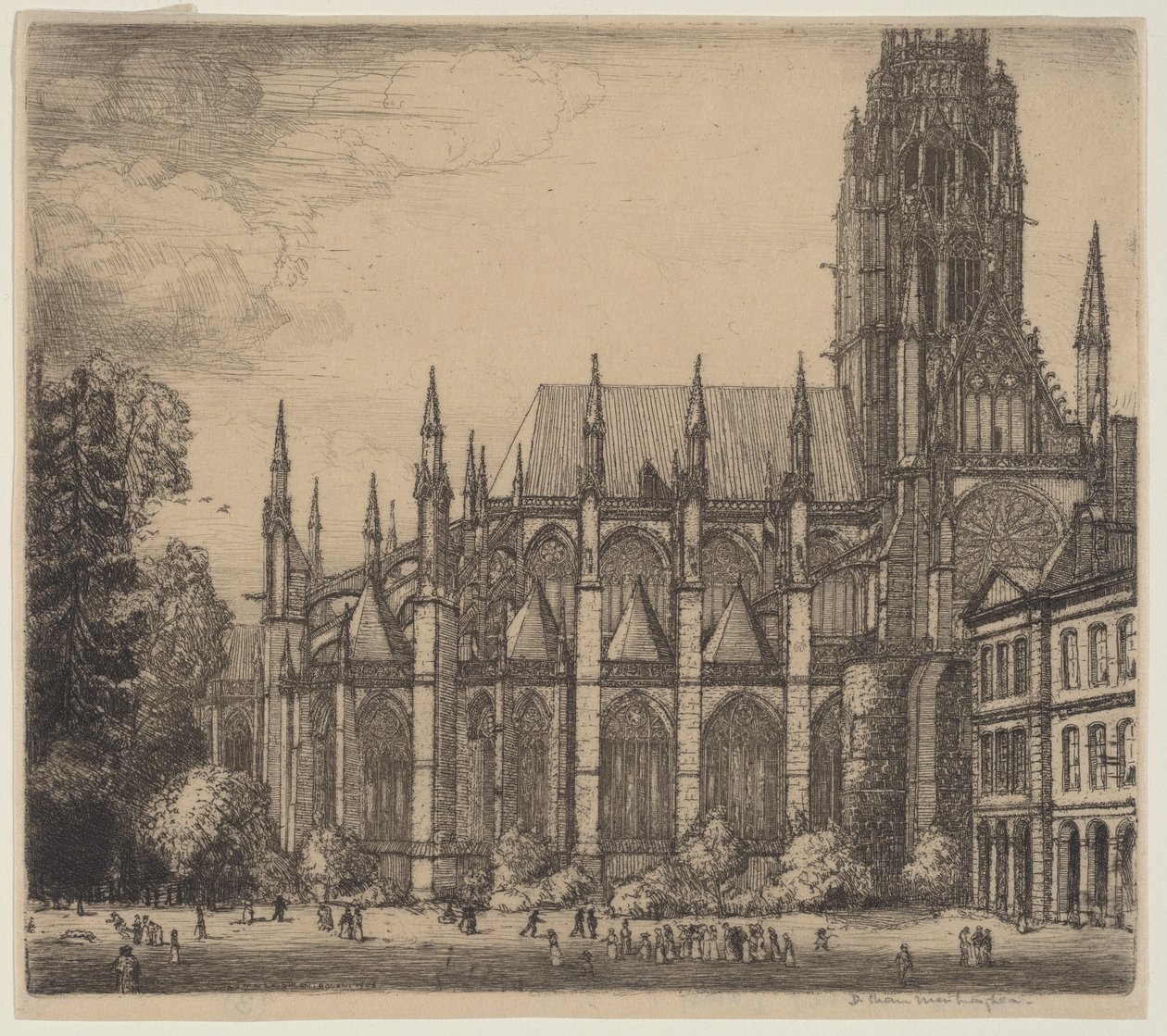 św. Ouen, Rouen autorstwa Donald Shaw MacLaughlan