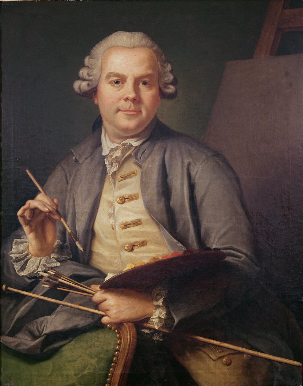 Autoportret, 1758 autorstwa Donat Nonotte