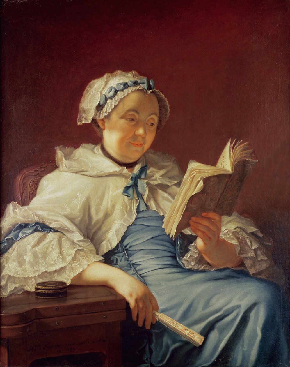 Żona artysty, 1758 autorstwa Donat Nonotte