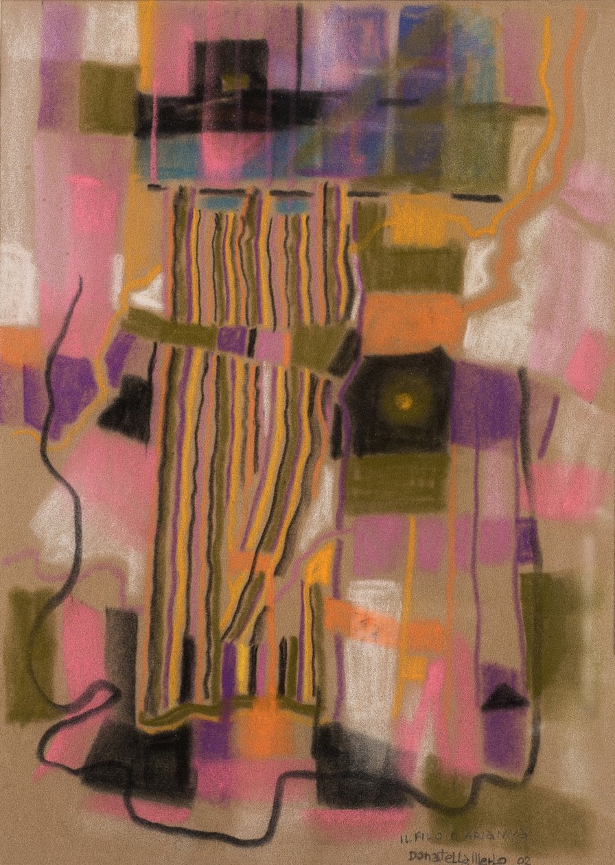 Nici Ariadny, 2002 (pastel na aksamitnym papierze) autorstwa Donatella Merlo