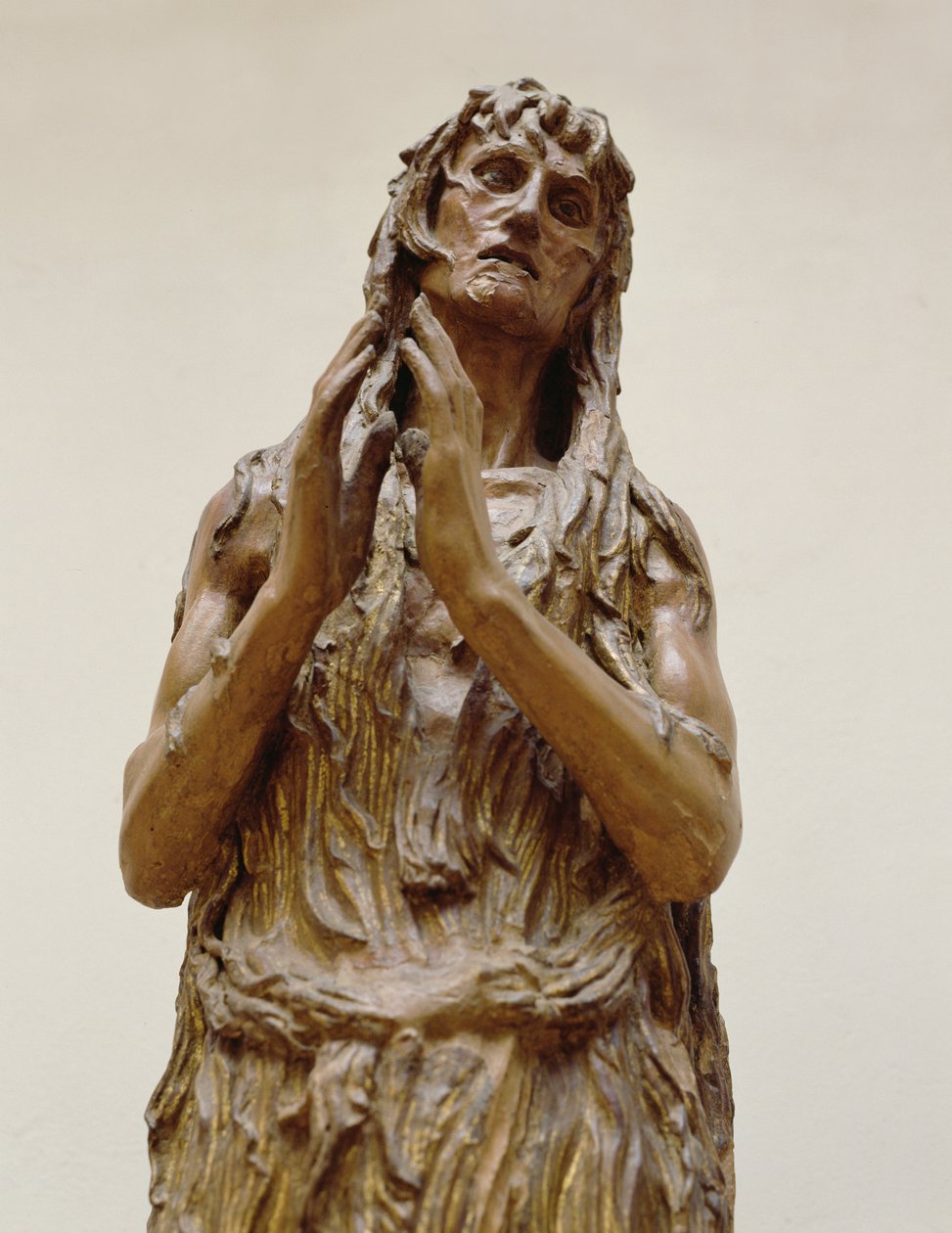 Magdalena pokutująca, 1453-55 (drewno) autorstwa Donatello