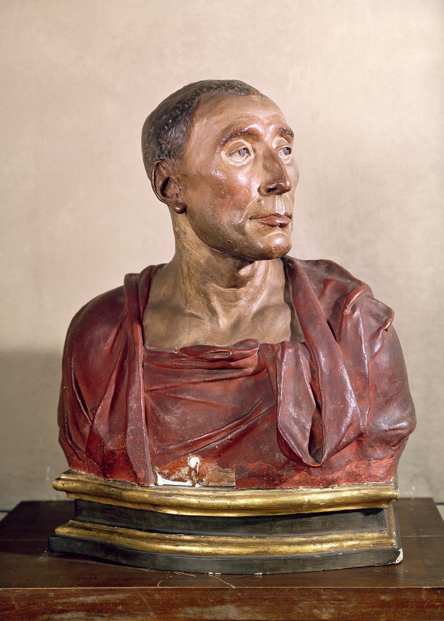 Popiersie portretowe kondotiera Niccolo da Uzzano (1359-1431) (polichromowana terakota) (zob. też 100339 i 228520) autorstwa Donatello