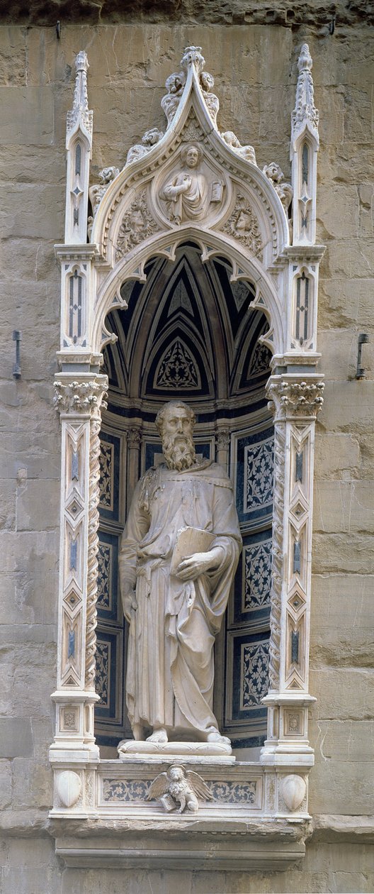 Św. Marek, 1411 (marmur) autorstwa Donatello